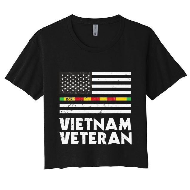 Vietnam Veteran Of The United States Father´s Day Crop Top