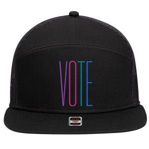 Vote 7 Panel Mesh Trucker Snapback Hat