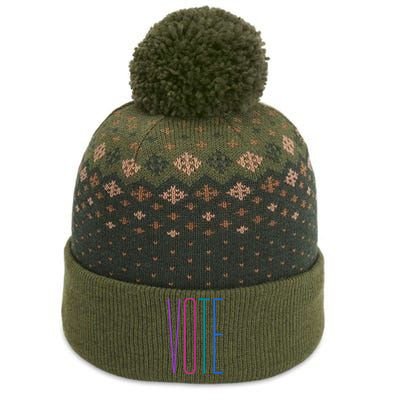 Vote The Baniff Cuffed Pom Beanie