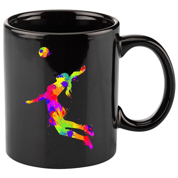 Volleyball 11oz C Handle Ceramic Mug