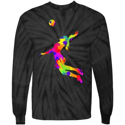 Volleyball Tie-Dye Long Sleeve Shirt