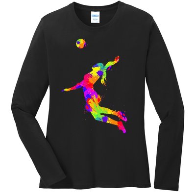 Volleyball Ladies Long Sleeve Shirt