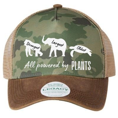 Vegan Vegetarian Powered By Plants Strongest Largest Oldest Legacy Tie Dye Trucker Hat