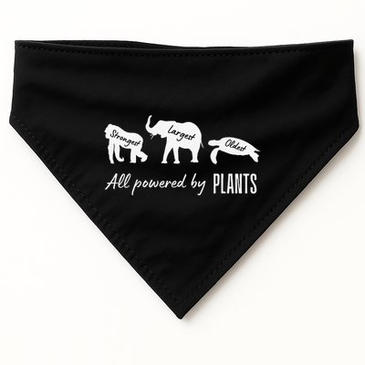 Vegan Vegetarian Powered By Plants Strongest Largest Oldest USA-Made Doggie Bandana