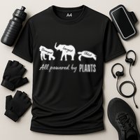 Vegan Vegetarian Powered By Plants Strongest Largest Oldest Cooling Performance Crew T-Shirt