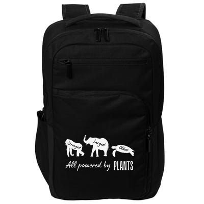 Vegan Vegetarian Powered By Plants Strongest Largest Oldest Impact Tech Backpack