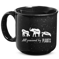 Vegan Vegetarian Powered By Plants Strongest Largest Oldest 15oz Campfire Ceramic Mug