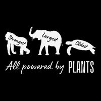 Vegan Vegetarian Powered By Plants Strongest Largest Oldest 16 in Basic Backpack