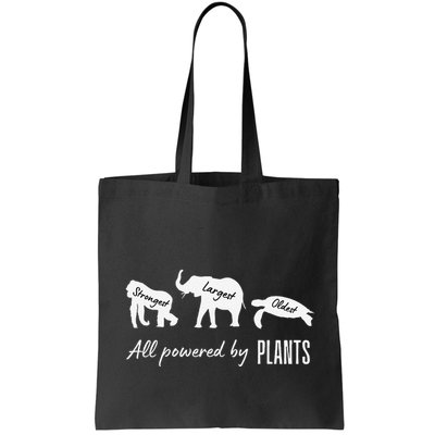 Vegan Vegetarian Powered By Plants Strongest Largest Oldest Bag