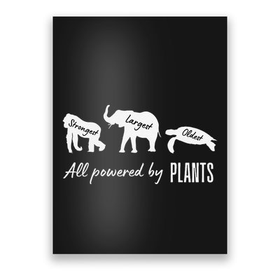 Vegan Vegetarian Powered By Plants Strongest Largest Oldest Poster