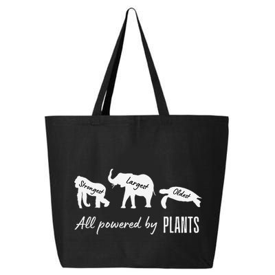 Vegan Vegetarian Powered By Plants Strongest Largest Oldest 25L Jumbo Tote
