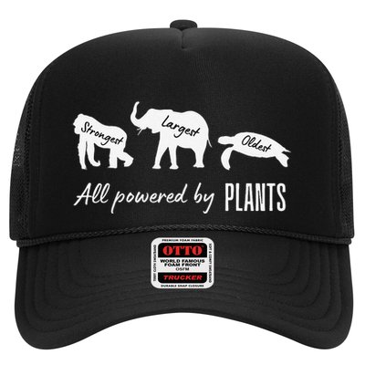 Vegan Vegetarian Powered By Plants Strongest Largest Oldest Trucker Hat