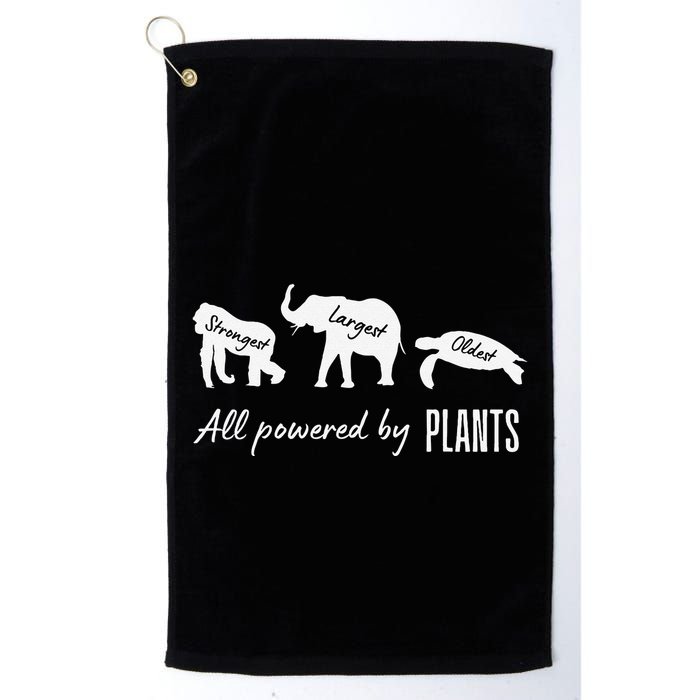 Vegan Vegetarian Powered By Plants Strongest Largest Oldest Golf Towel