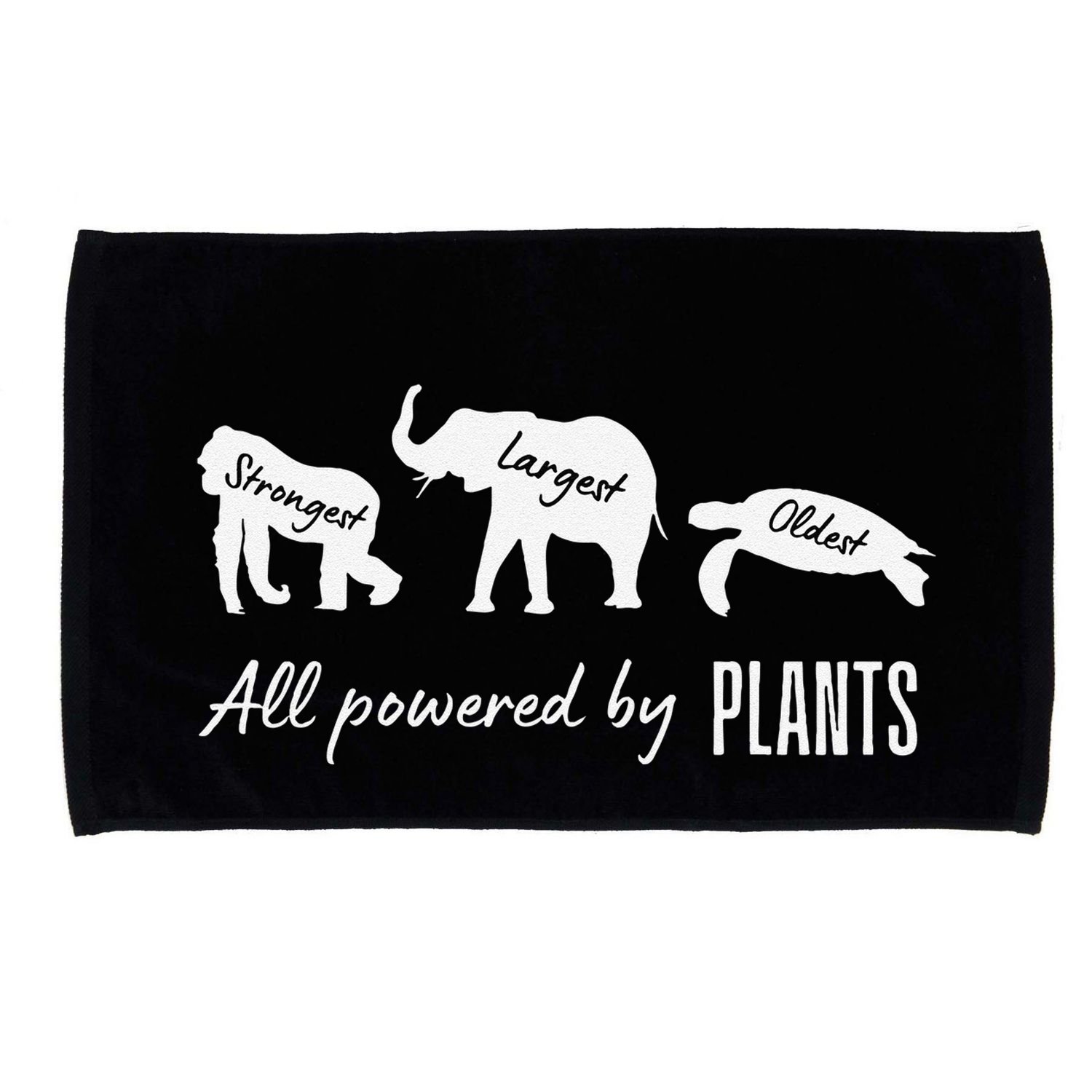 Vegan Vegetarian Powered By Plants Strongest Largest Oldest Microfiber Hand Towel