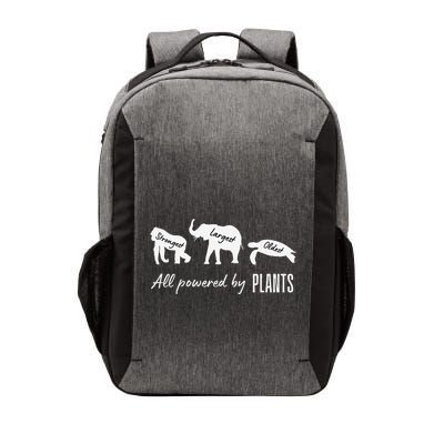 Vegan Vegetarian Powered By Plants Strongest Largest Oldest Vector Backpack