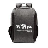 Vegan Vegetarian Powered By Plants Strongest Largest Oldest Vector Backpack