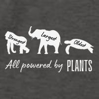 Vegan Vegetarian Powered By Plants Strongest Largest Oldest Vector Backpack