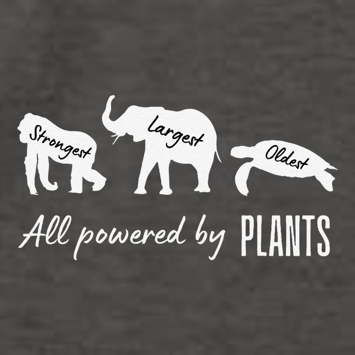 Vegan Vegetarian Powered By Plants Strongest Largest Oldest Vector Backpack