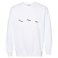 Vegan Vegetarian Powered By Plants Strongest Largest Oldest Garment-Dyed Sweatshirt