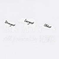 Vegan Vegetarian Powered By Plants Strongest Largest Oldest Garment-Dyed Sweatshirt