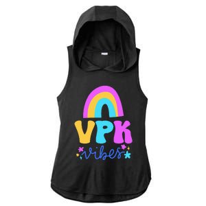 Vpk Vibes Prek Vpk Teacher And Vpk Student Ladies PosiCharge Tri-Blend Wicking Draft Hoodie Tank