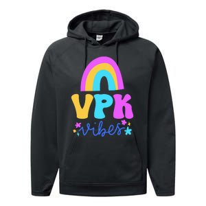 Vpk Vibes Prek Vpk Teacher And Vpk Student Performance Fleece Hoodie