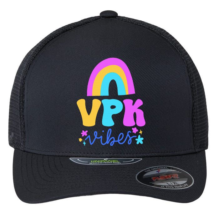 Vpk Vibes Prek Vpk Teacher And Vpk Student Flexfit Unipanel Trucker Cap