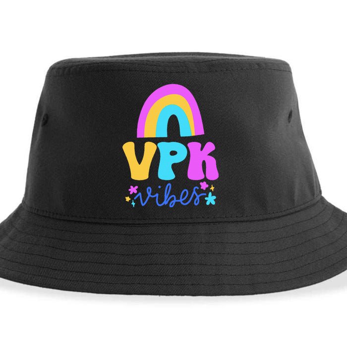 Vpk Vibes Prek Vpk Teacher And Vpk Student Sustainable Bucket Hat