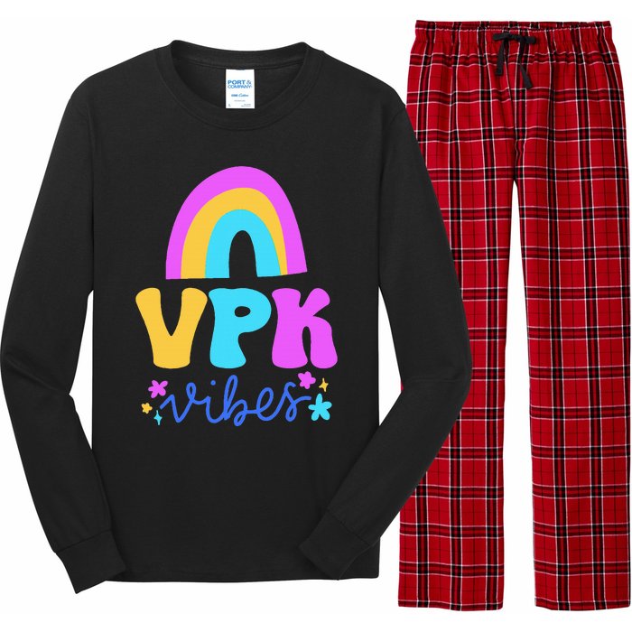 Vpk Vibes Prek Vpk Teacher And Vpk Student Long Sleeve Pajama Set