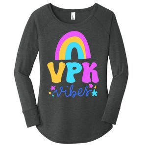 Vpk Vibes Prek Vpk Teacher And Vpk Student Women's Perfect Tri Tunic Long Sleeve Shirt