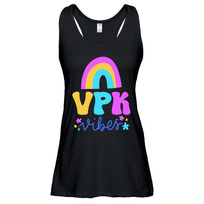 Vpk Vibes Prek Vpk Teacher And Vpk Student Ladies Essential Flowy Tank