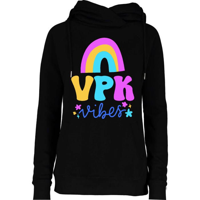 Vpk Vibes Prek Vpk Teacher And Vpk Student Womens Funnel Neck Pullover Hood