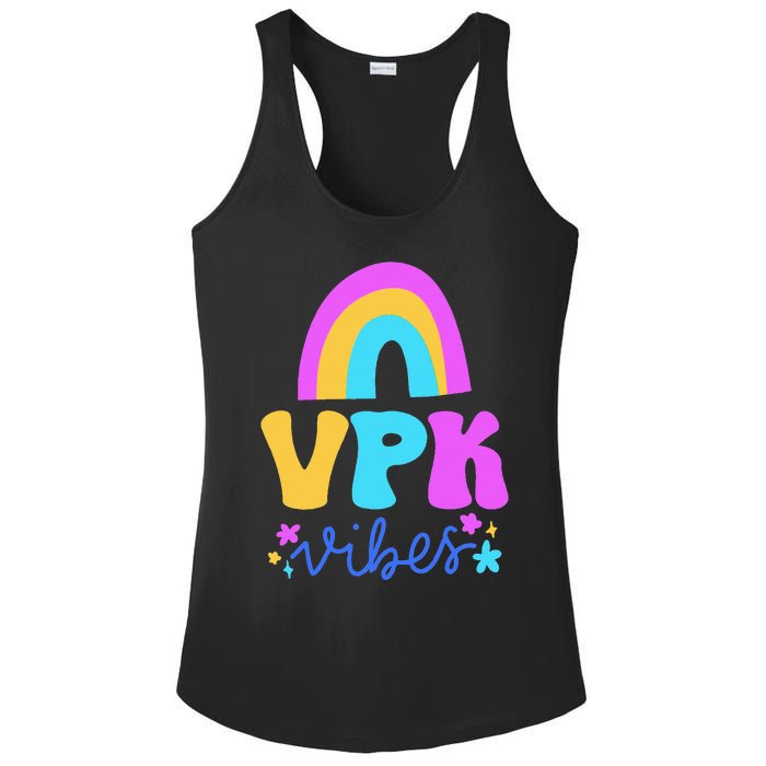 Vpk Vibes Prek Vpk Teacher And Vpk Student Ladies PosiCharge Competitor Racerback Tank