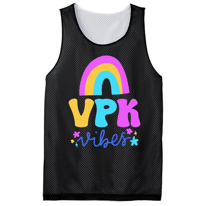 Vpk Vibes Prek Vpk Teacher And Vpk Student Mesh Reversible Basketball Jersey Tank