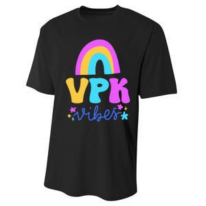 Vpk Vibes Prek Vpk Teacher And Vpk Student Performance Sprint T-Shirt