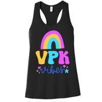 Vpk Vibes Prek Vpk Teacher And Vpk Student Women's Racerback Tank