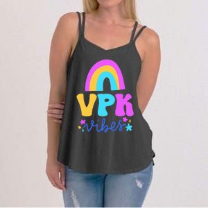 Vpk Vibes Prek Vpk Teacher And Vpk Student Women's Strappy Tank