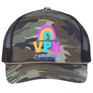 Vpk Vibes Prek Vpk Teacher And Vpk Student Retro Rope Trucker Hat Cap