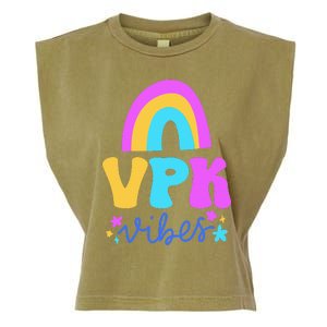 Vpk Vibes Prek Vpk Teacher And Vpk Student Garment-Dyed Women's Muscle Tee