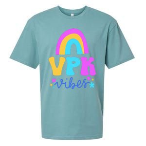 Vpk Vibes Prek Vpk Teacher And Vpk Student Sueded Cloud Jersey T-Shirt