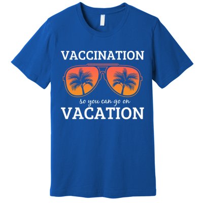 Vacation Vaccination Retro Vintage Oh Hey Vacay Gift Premium T-Shirt