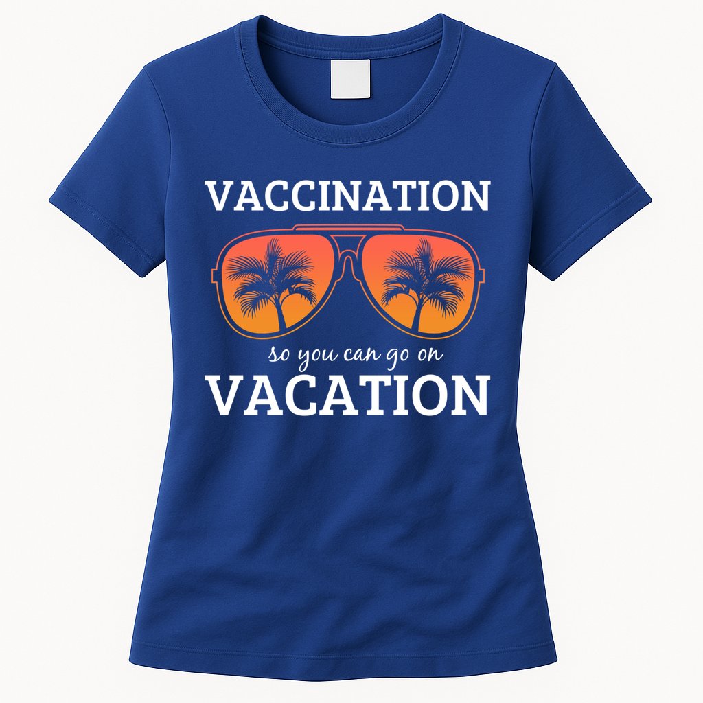 Vacation Vaccination Retro Vintage Oh Hey Vacay Gift Womens T-Shirt