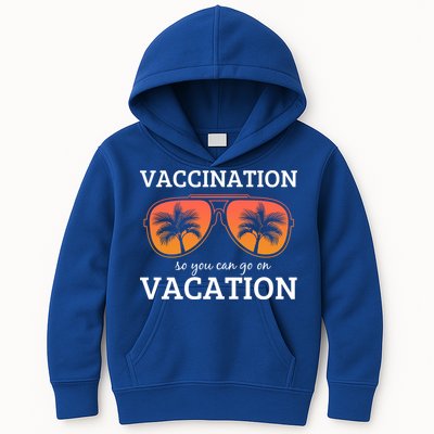 Vacation Vaccination Retro Vintage Oh Hey Vacay Gift Kids Hoodie