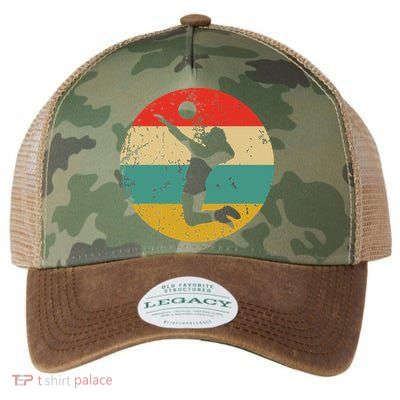 Volleyball Vintage Retro Volleyball Player Legacy Tie Dye Trucker Hat
