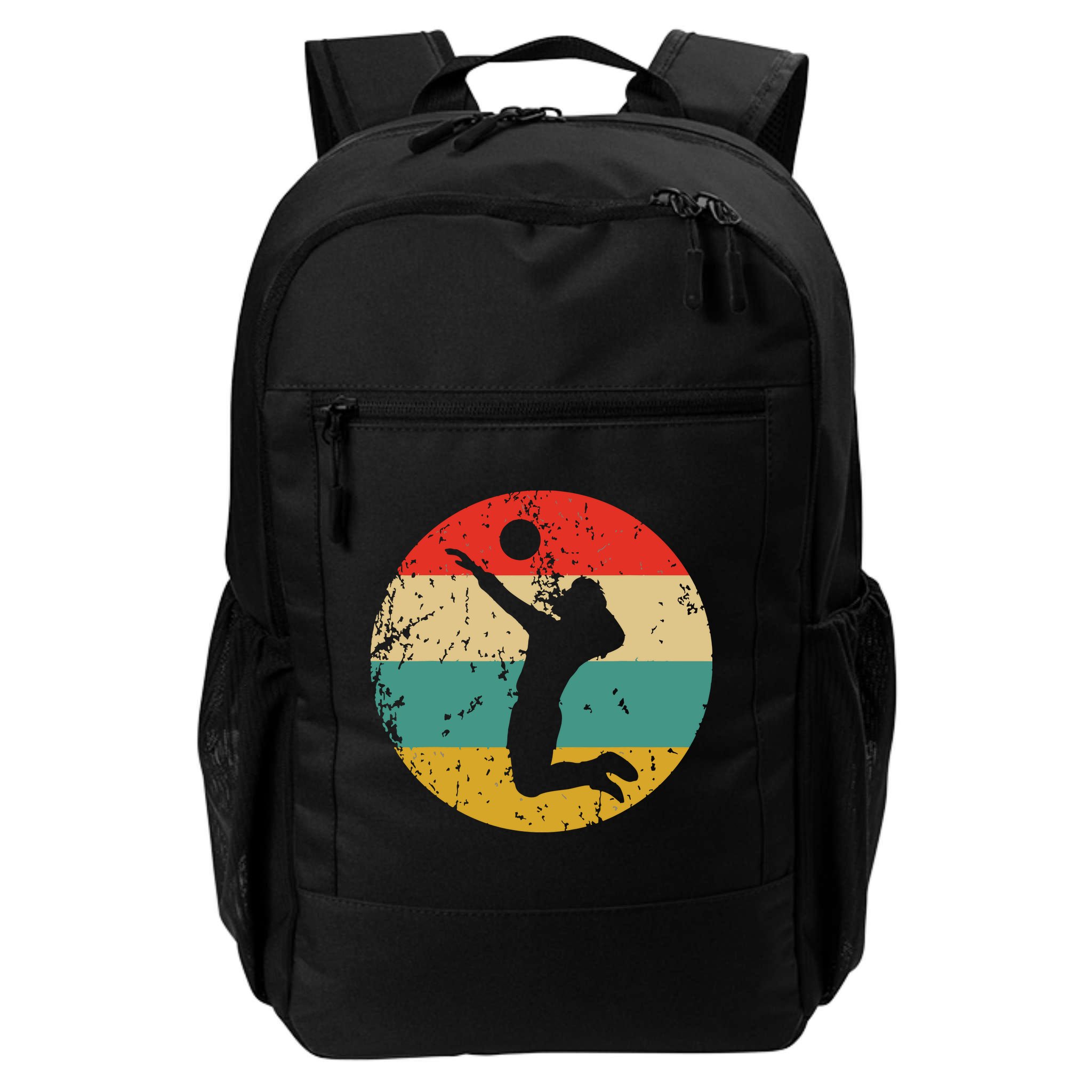Volleyball Vintage Retro Volleyball Player Backpack