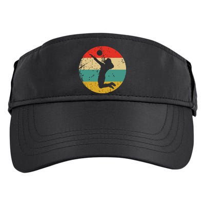 Volleyball Vintage Retro Volleyball Player Adult Drive Performance Visor