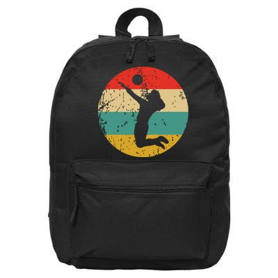 Volleyball Vintage Retro Volleyball Player 16 in Basic Backpack