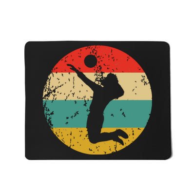 Volleyball Vintage Retro Volleyball Player Mousepad