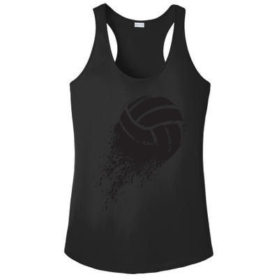 Volleyball Vintage Retro Sports Volleyball Player Ladies PosiCharge Competitor Racerback Tank