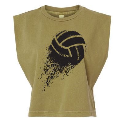 Volleyball Vintage Retro Sports Volleyball Player Garment-Dyed Women's Muscle Tee